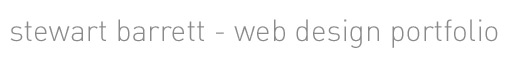 Stewart Barrett Web Design Portfolio